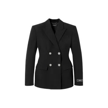 VERSACE Hourglass Double Breasted Blazer 'Black'