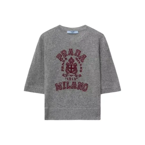 PRADA Logo intarsia Sweater