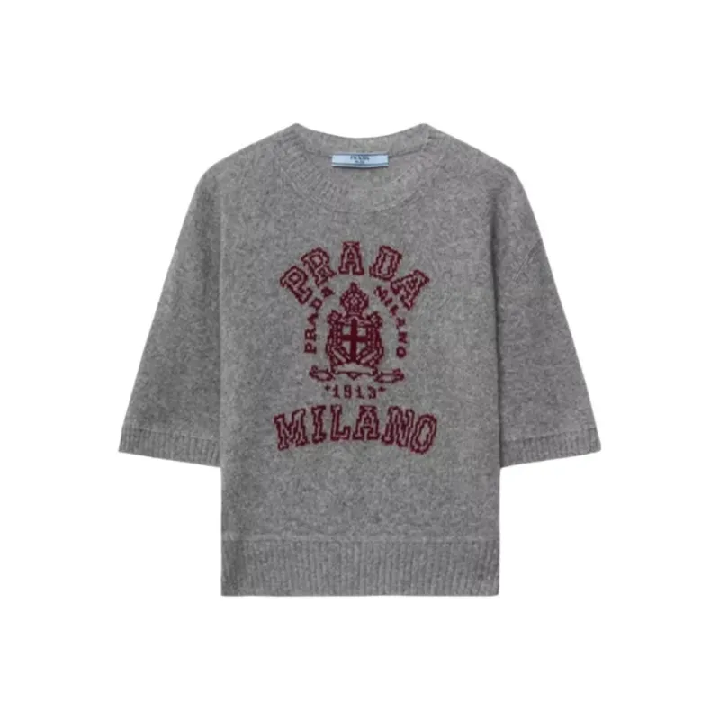 PRADA Logo intarsia Sweater-0