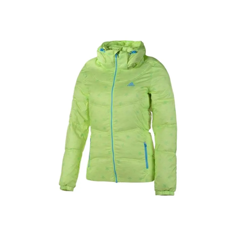 Adidas Down Jacket Women's Yellow Green-0