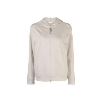 Brunello Cucinelli Monili Bead embellished Zip Hoodie