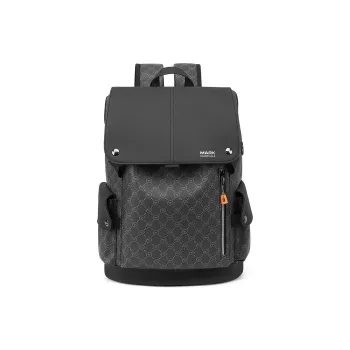 FAIRWHALE Zip Closure Fabric Tubas Men's Lead Coffee Black