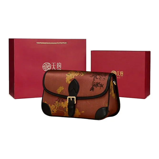 Pmsi Mulberry Silk Shoulder Bag Trumpets Women's Multicolor-5