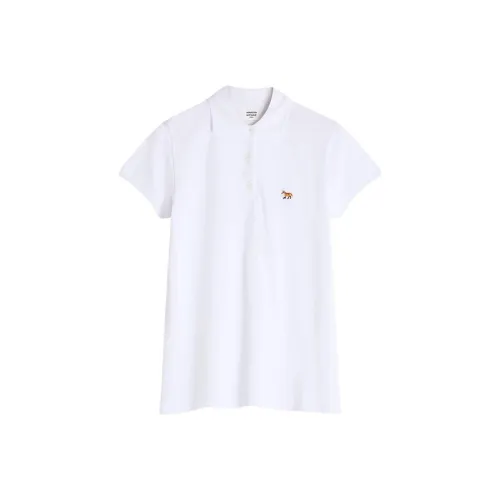 Maison Kitsune Fox motif Polo Top