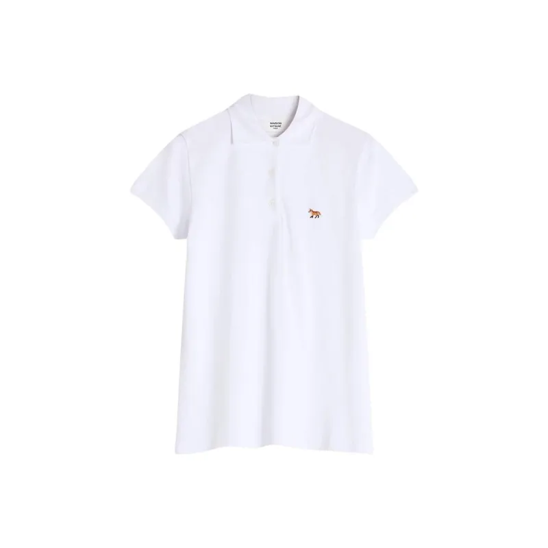 Maison Kitsune Fox motif Polo Top-0