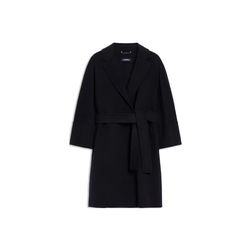 'S MAX MARA Arona Belted Straight Hem Coat-0