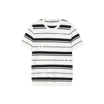 Cabbeen T Shirts Men Bleached