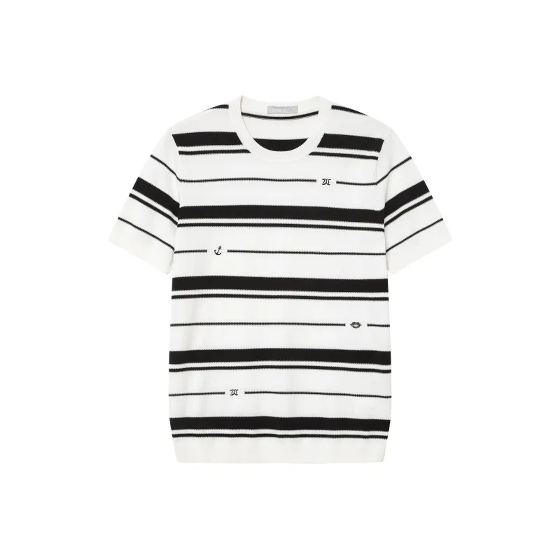 Cabbeen T Shirts Men Bleached-0