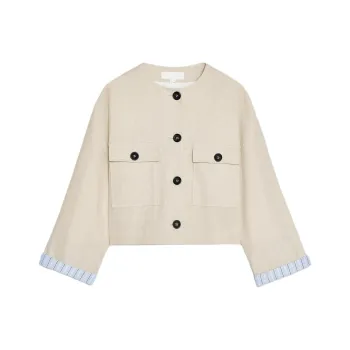 ZARA Jackets & Coats Women's Light Beige