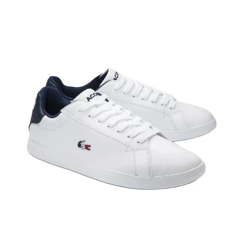 LACOSTE Anti Slip Wear Resistant Low Top Skateboard Shoes Women's White-2