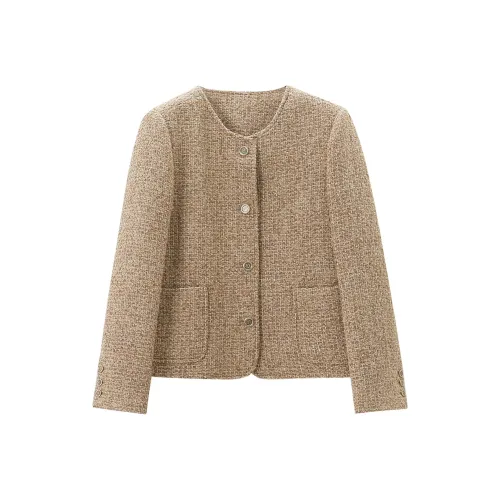 REAL EASY Jackets & Coats Women's Wheat Color