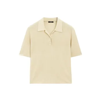 Massimo Dutti Polo Shirt Women's Camel