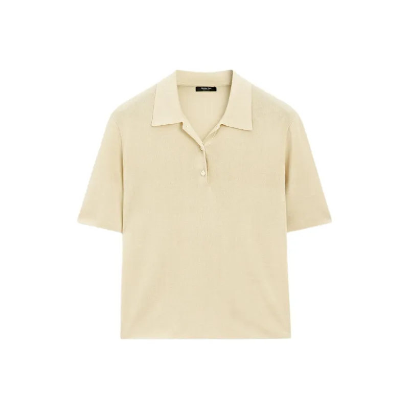 Massimo Dutti Polo Shirt Women's Camel-0