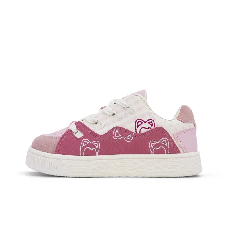 ALI THE FOX Skateboard Shoes Women's Low Top Guava Pink/Light Yellow/Beige Pink/Light Blue-12