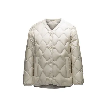 Anta Variety Training Collection Down Jacket Women's White Tea Brown