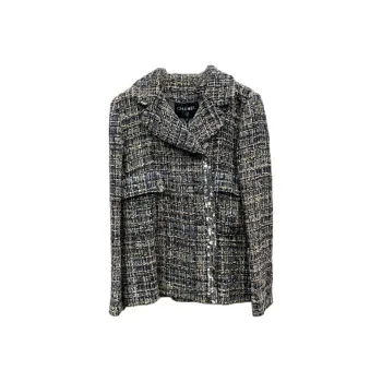 CHANEL Jackets Coats Women's Black