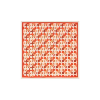 FENDI Mulberry Silk Scarves Women's Red