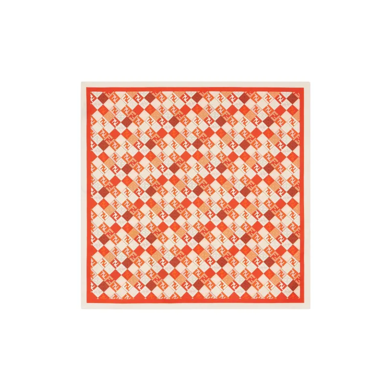 FENDI Mulberry Silk Scarves Women's Red-0