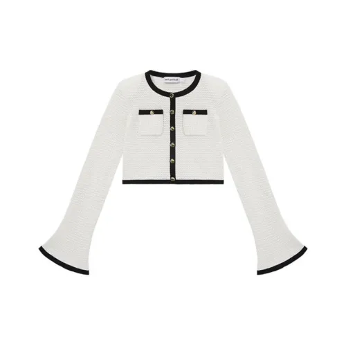 Self-portrait Crochet Button-Up Cardigan