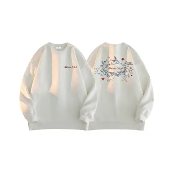 MIIOW Trend Party Series Sweatshirt Unisex White