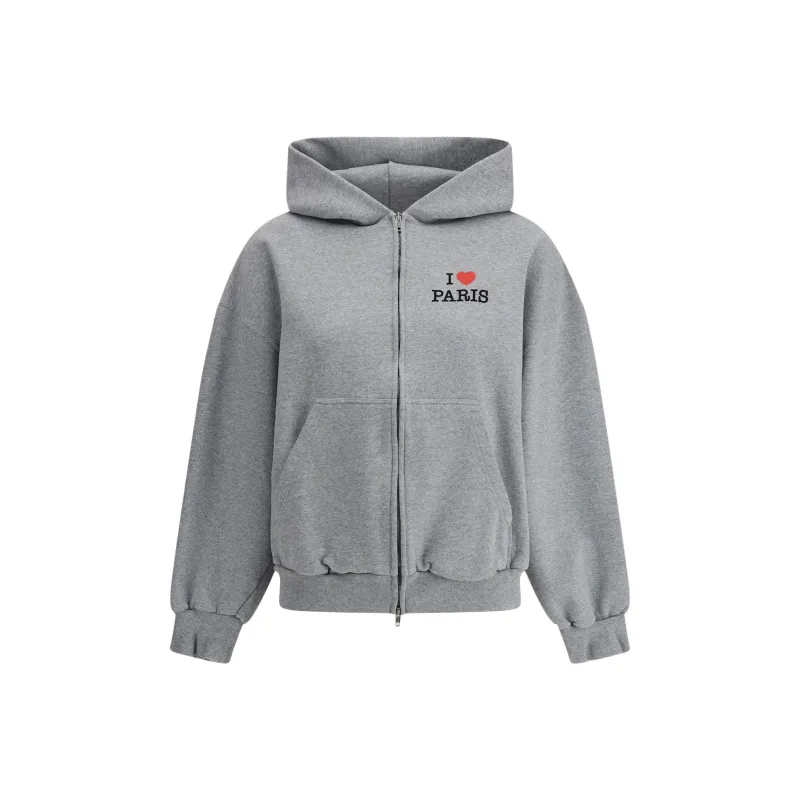 Balenciaga I Love Paris Zip up Hoodie-0