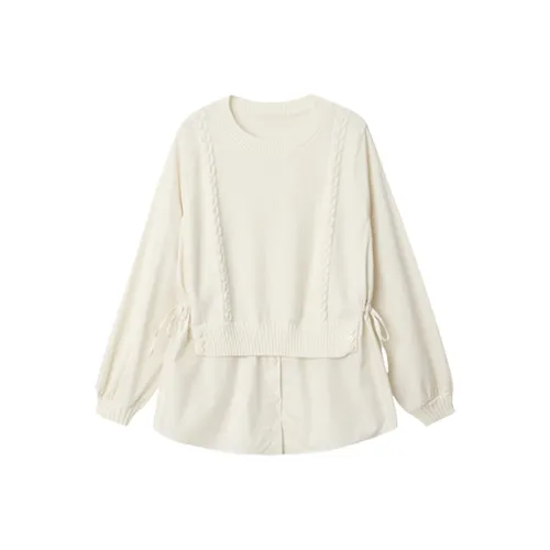 Huagaa Knitwear Women's Apricot