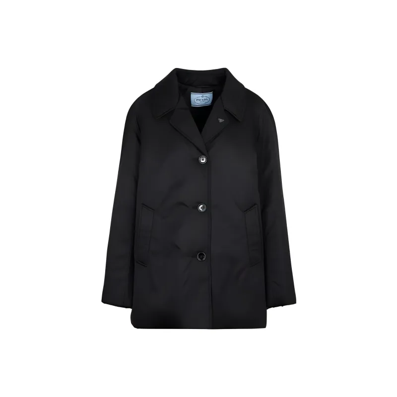 PRADA Buttoned V Neck Coat-0
