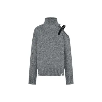 URBAN REVIVO Knitwear Women's Dark Gray Heather Gray