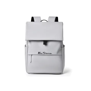BEN SHERMAN Oxford Backpack Unisex Light Gray/Black