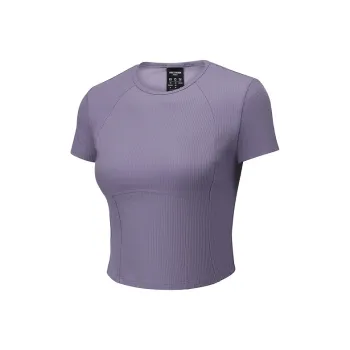 Skechers Freedom Series Regular T Shirt Women's Dark Purple Gray