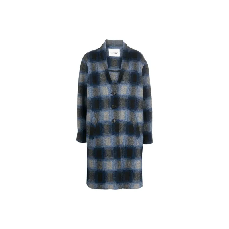 ISABEL MARANT ETOILE Fontizi Check-pattern Midi Coat-0
