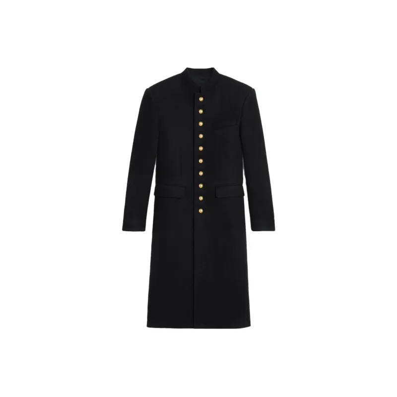 CELINE Military Coat In Wool Cloth-0