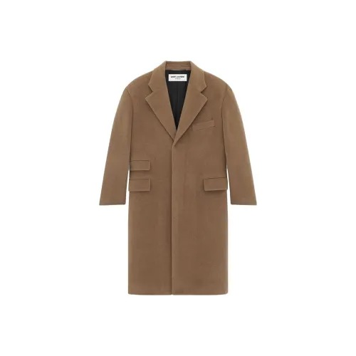 SAINT LAURENT Single Breasted Long Sleeved Coat