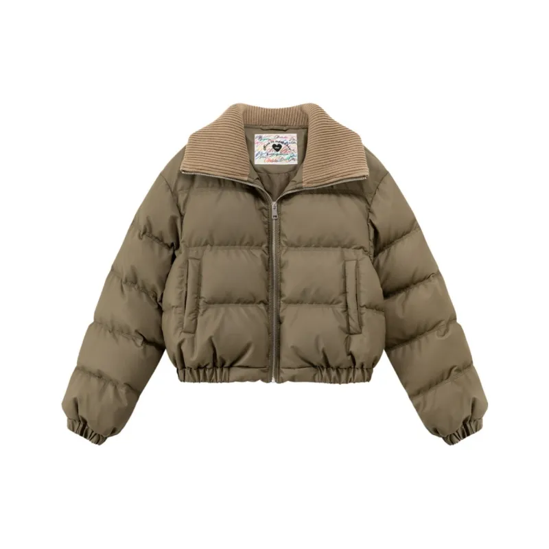 CHUU 24FW Cloud Cream Puff Down Jacket Women's Black-5
