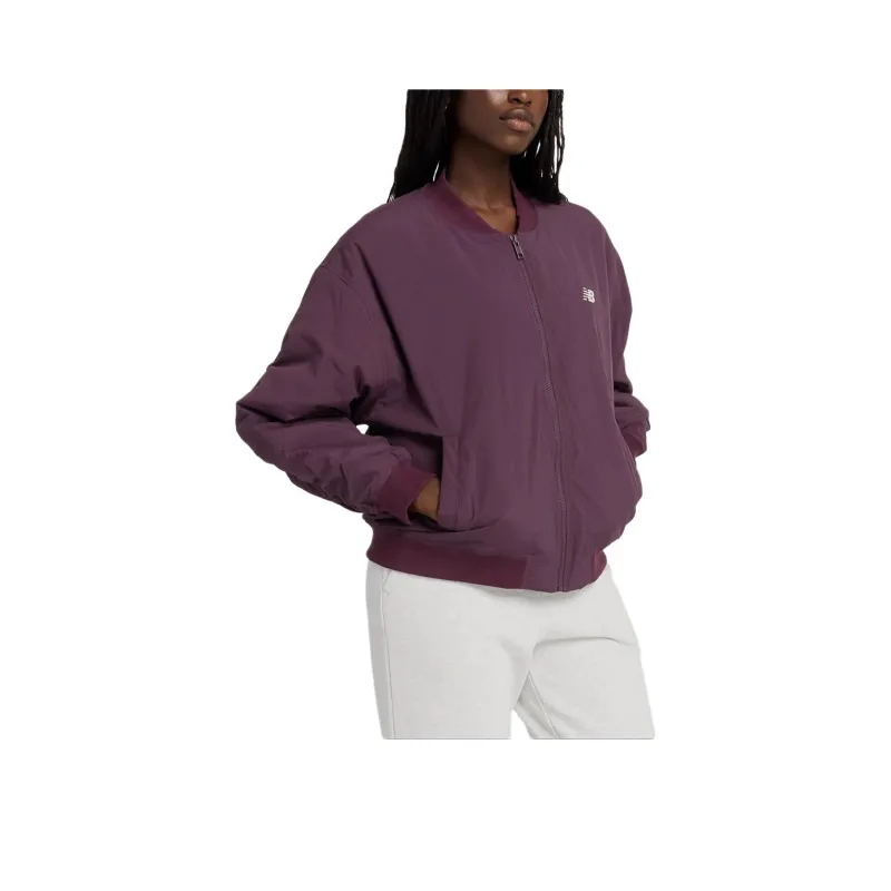 New Balance Graphic Jacket Women's Plum Brown-0
