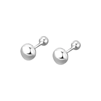 AAJF S999 Fine Silver Stud Earrings Women's