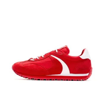 WANDER AROUND Slip Resistant And Abrasion Resistant Coverage Low Top Casual Shoes Women's Red