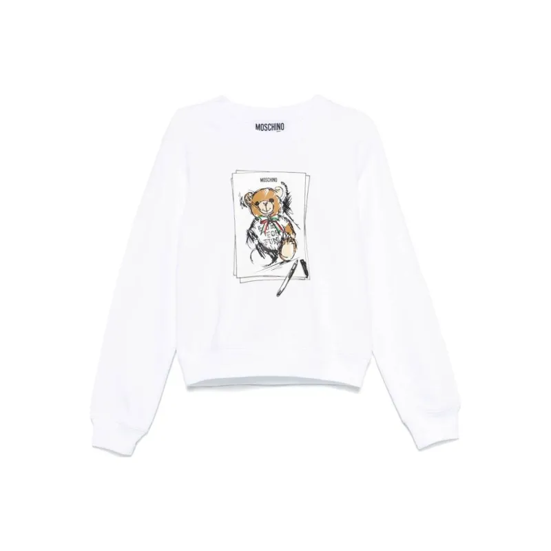 MOSCHINO Logo Printed Drawstring Hoodie-0