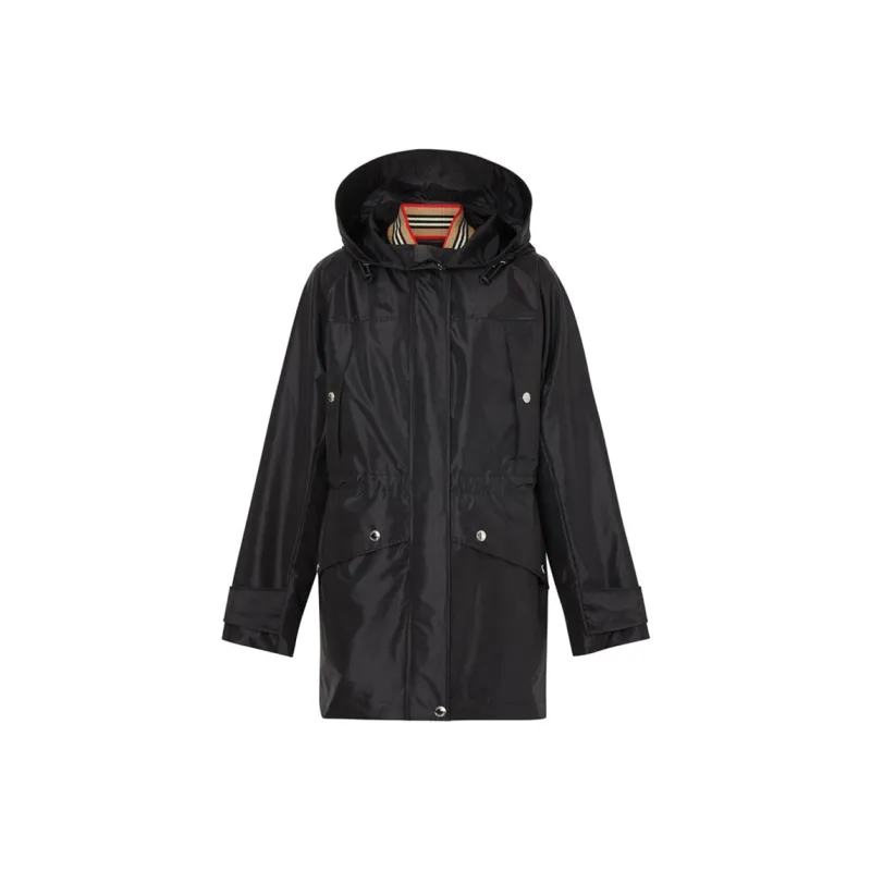 Burberry Coats Women's Black-0