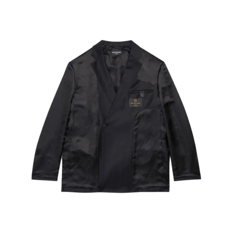 Balenciaga SS22 Business Suits Coats Unisex Black-0