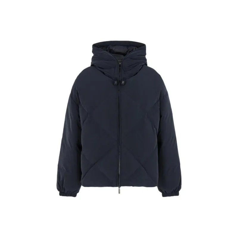 EMPORIO ARMANI FW23 Down Jacket Women's Marine Blue-0