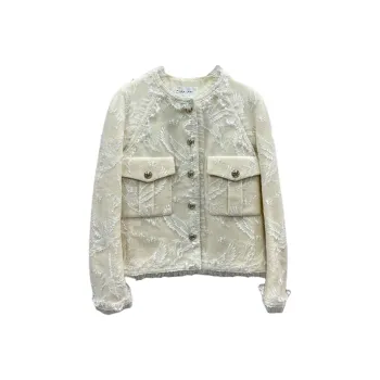 CHANEL 20K Fall Winter Equestrian Collection Jackets & Coats Women's White