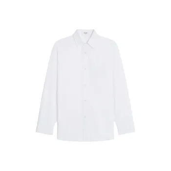 CELINE Tommy Shirt In Striped Cotton And Linen