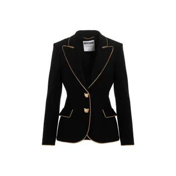MOSCHINO Metallic trim Tailored Blazer