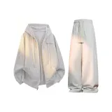 Light Heather Gray Sweatshirt+Light Heather Gray Casual Pants