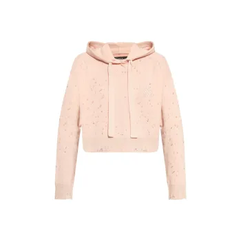 AMIRI Logo Embroidered Knitted Hoodie