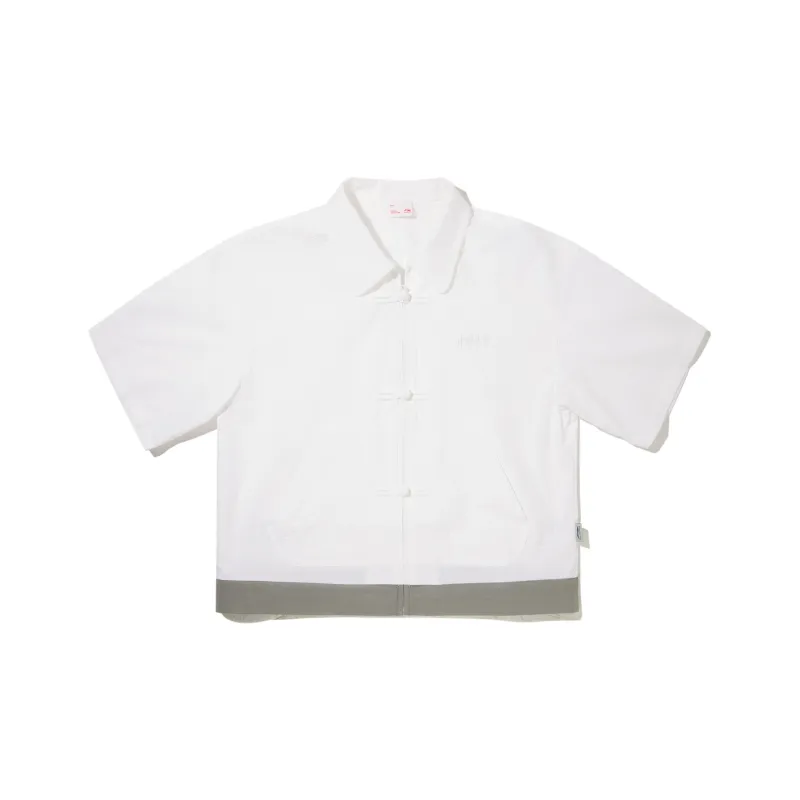 LiNing x ANB Shirt Women's Standard White/Silver Fox Gray-0