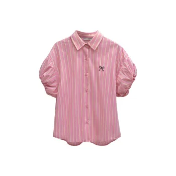 Cypress House Shirt Women's Pink Yellow Stripes