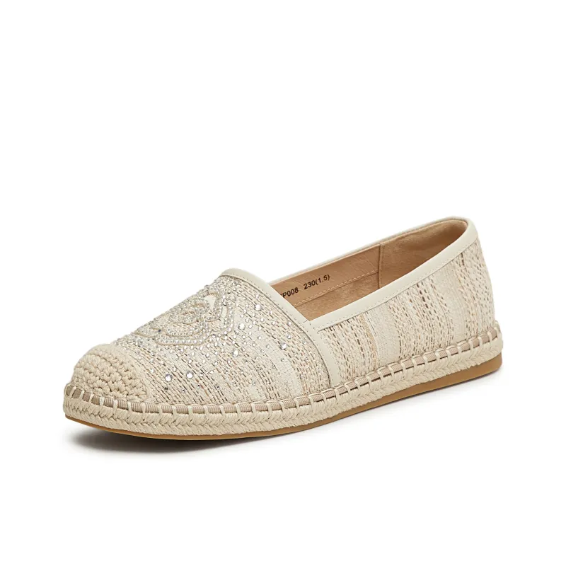 Teenmix Espadrilles Women's Apricot/Gray-1