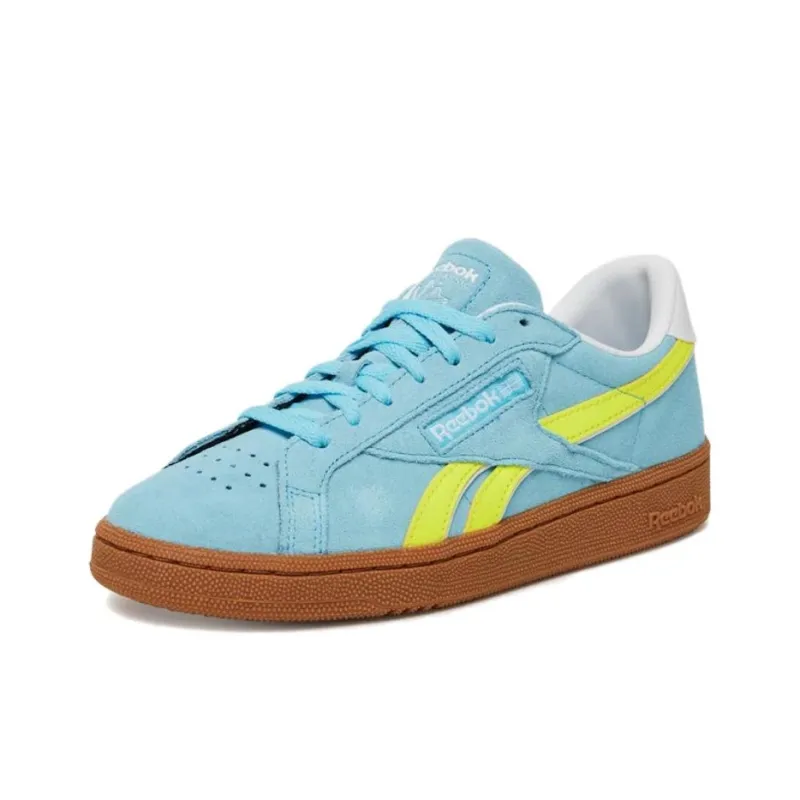 Reebok Women's Club C Grounds Uk 'Digital Blue Solar Acid Yellow Gum' Women's-2